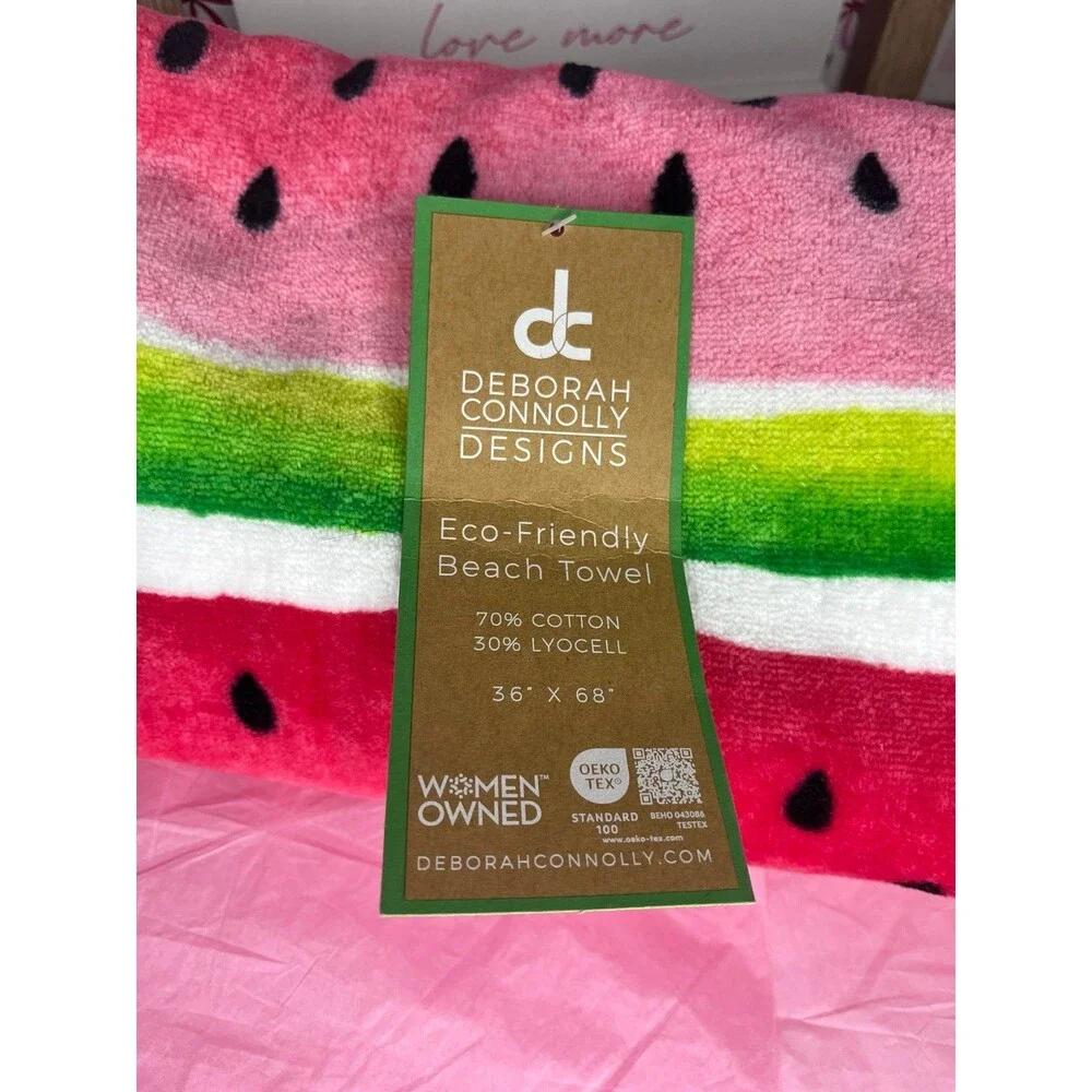 Watermelon Print Beach Towel